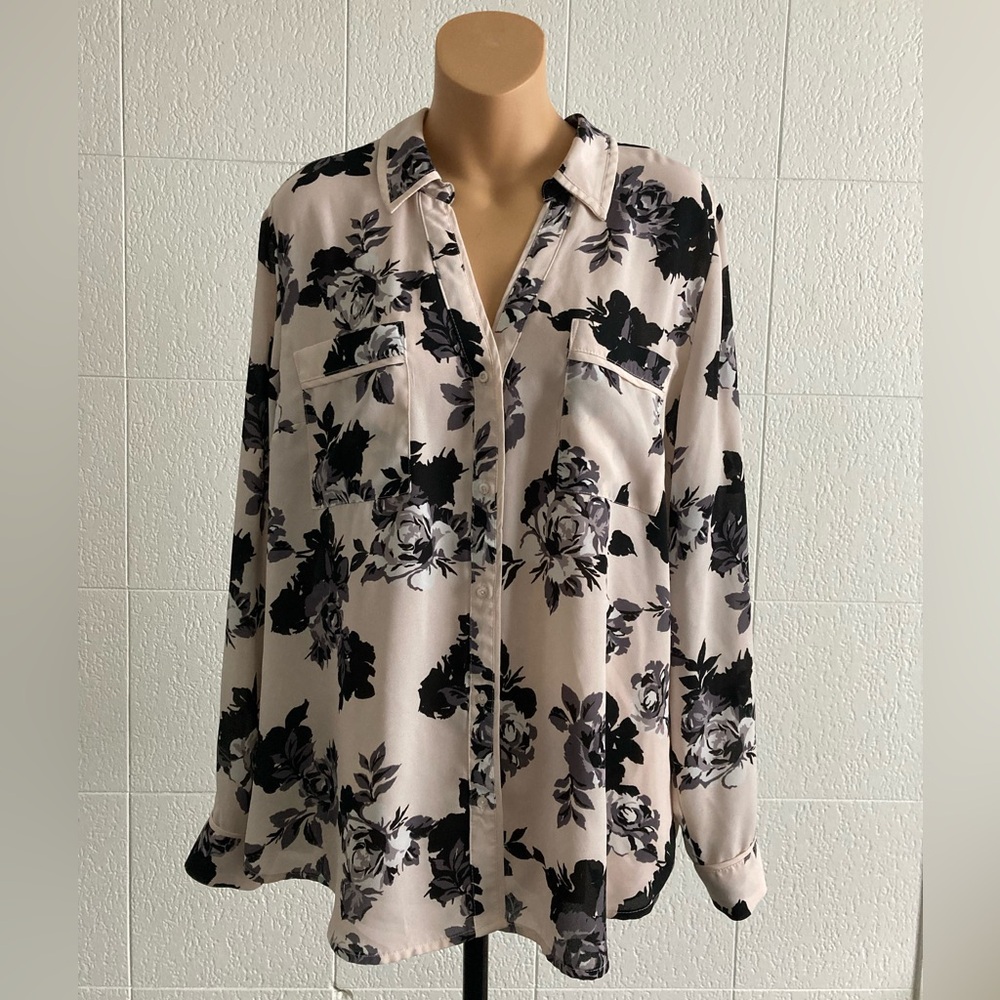 Candies Floral Print Button Down